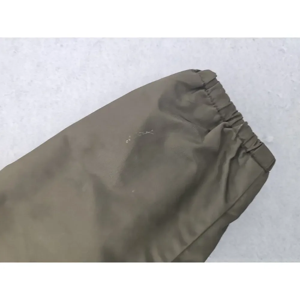 Levi's Army Green Water Resistant Hooded Rain Jacket Mens Sz Large Hunting